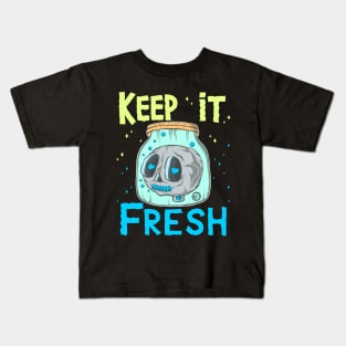 Keep It Fresh Cute Creepy Skull Head Kids T-Shirt